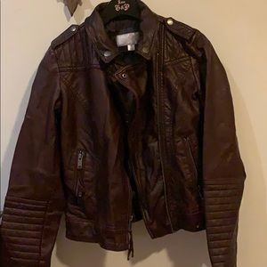 Vegan leather Moto  jacket